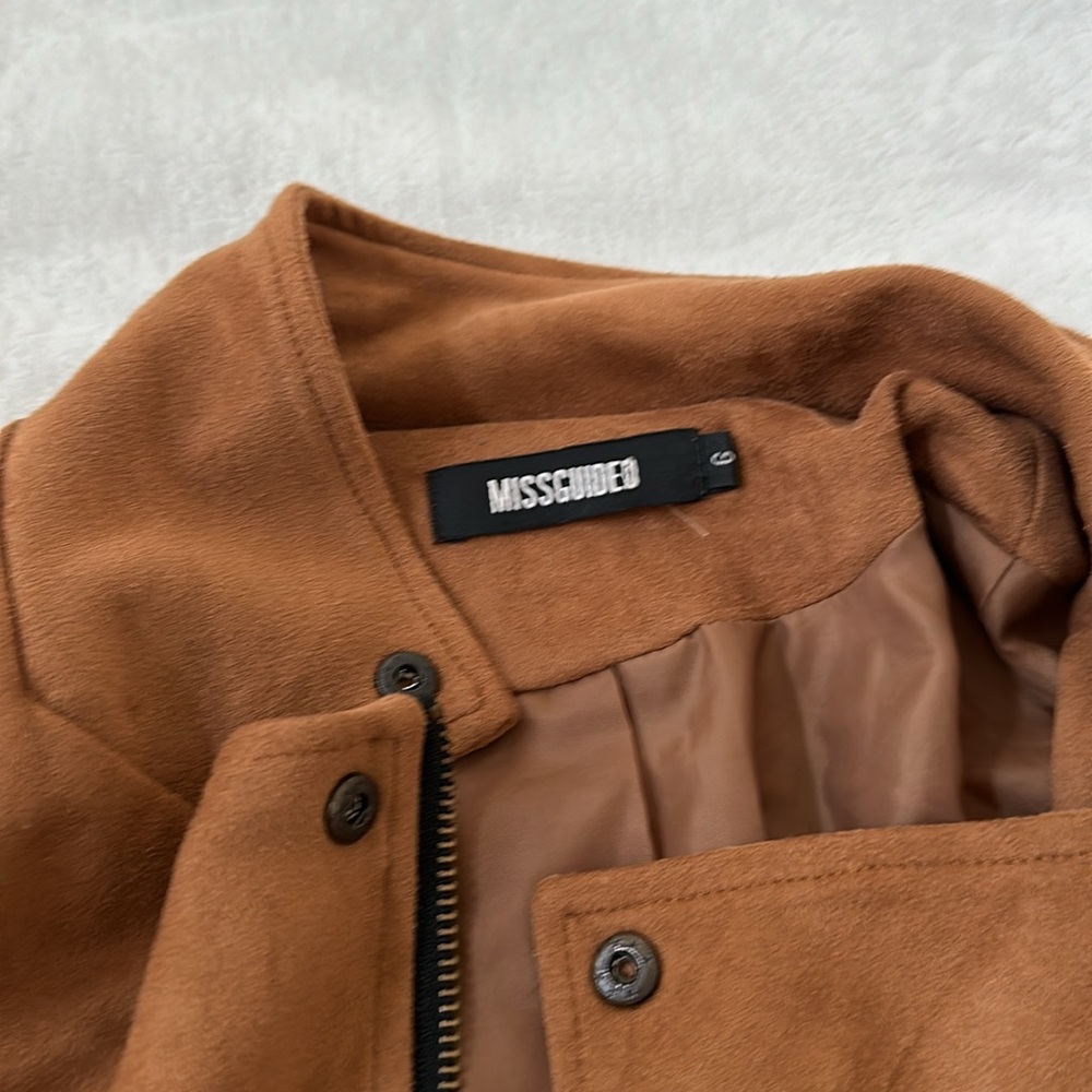 Missguided Cropped Suede Jacket - image 2